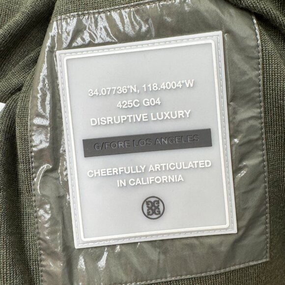 NWT G/FORE Circle G’s Coated Nylon Puffer Vest in Isle Green - Picture 9 of 11